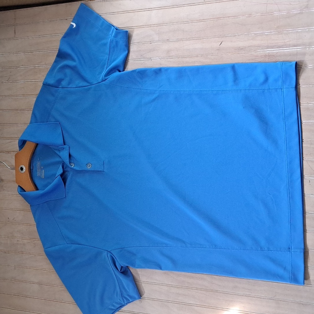 Nike Golf Tour Performance Blue Dri-Fit Lightweight Athletic Polo Shirt Men’s - Picture 7 of 11